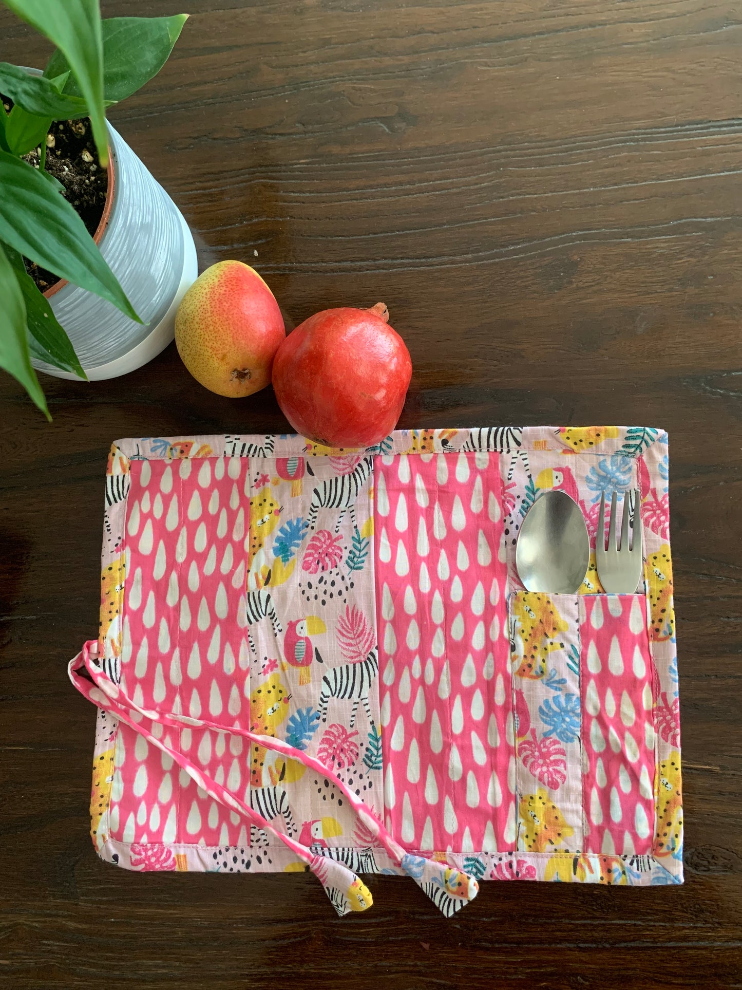 Roll up Table Mat and Cutlery case