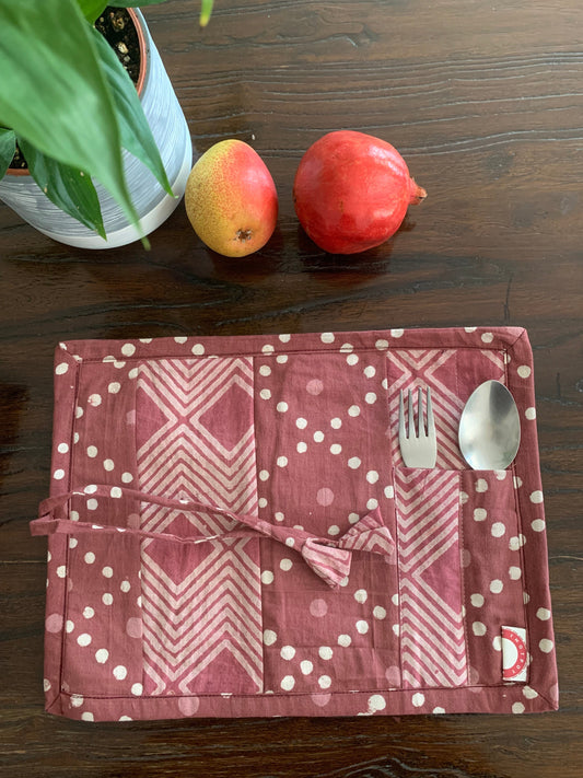 Roll up Table Mat and Cutlery case