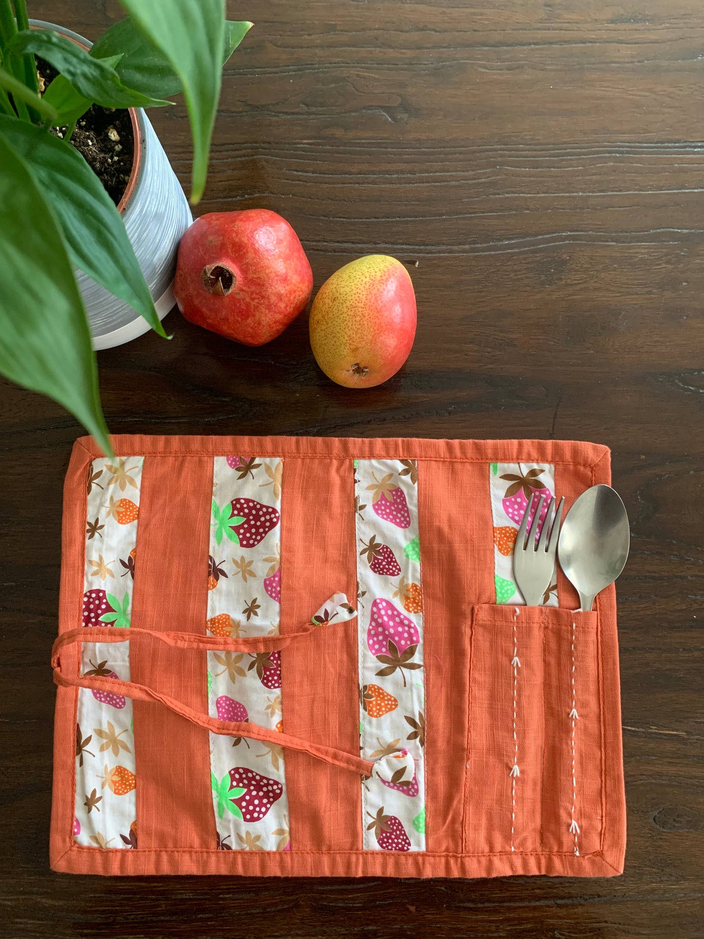 Roll up Table Mat and Cutlery case